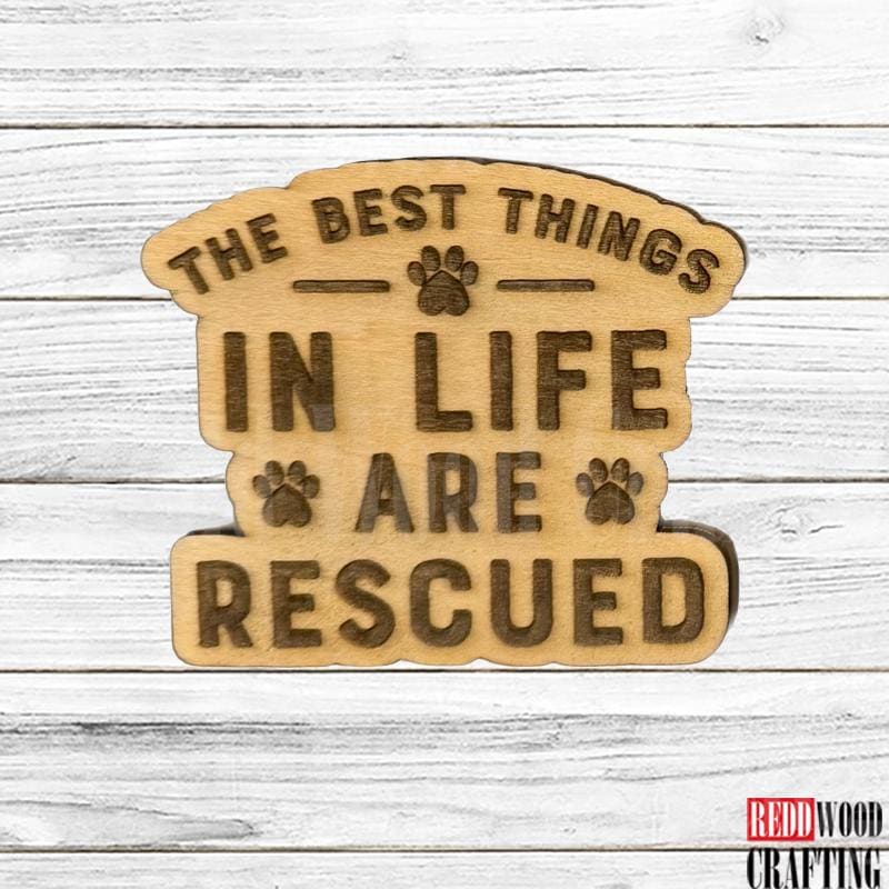 Dog Lover Wooden Magnets, 6 Funny Quotes, Wooden Laser Cut