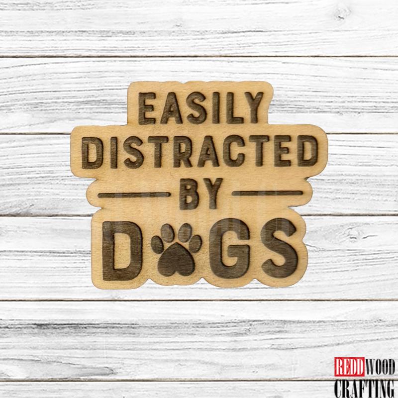 Dog Lover Wooden Magnets, 6 Funny Quotes, Wooden Laser Cut - Image 3
