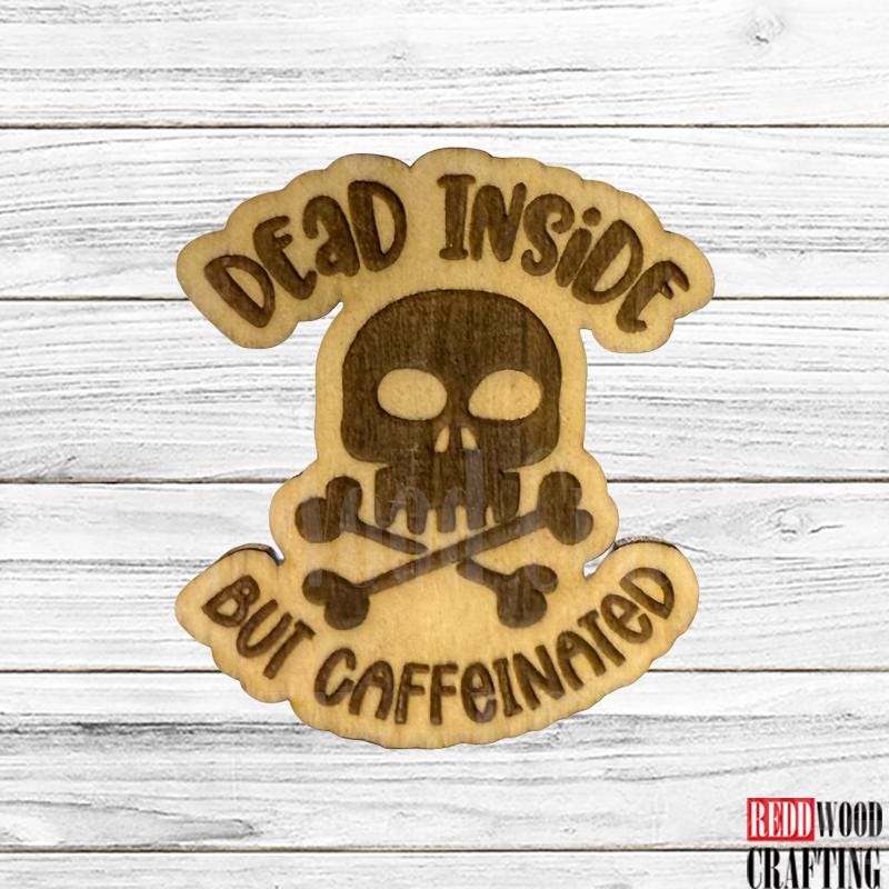 Coffee Lover Wooden Magnets, 11 Funny Quotes, Wooden Laser Cut - Image 5