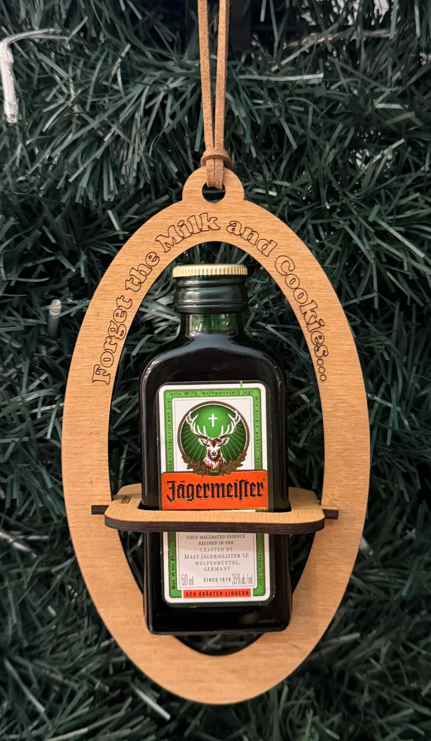 Jagermeister Mini Shooter Liquor Holder Ornaments, Wood, Hand Painted - Image 4