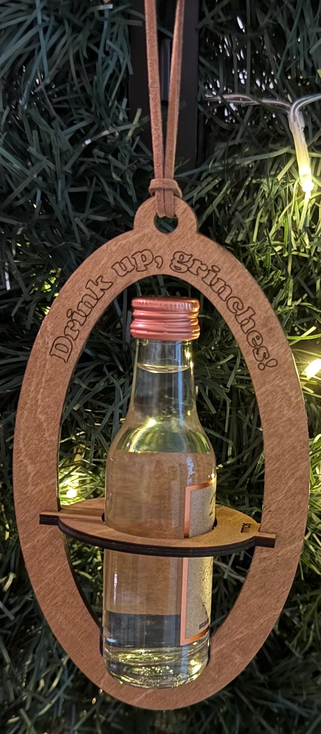 Tito’s Mini Shooter Liquor Holder Ornaments, Wood, Hand Painted