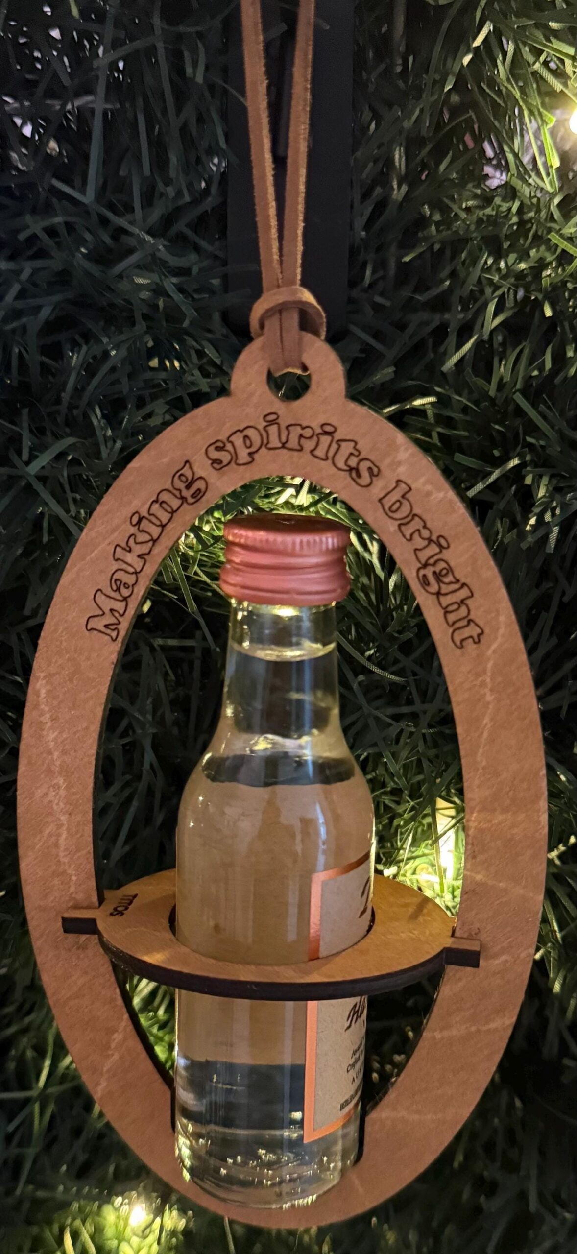 Tito’s Mini Shooter Liquor Holder Ornaments, Wood, Hand Painted - Image 5