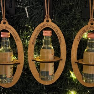 Tito’s Mini Shooter Liquor Holder Ornaments, Wood, Hand Painted