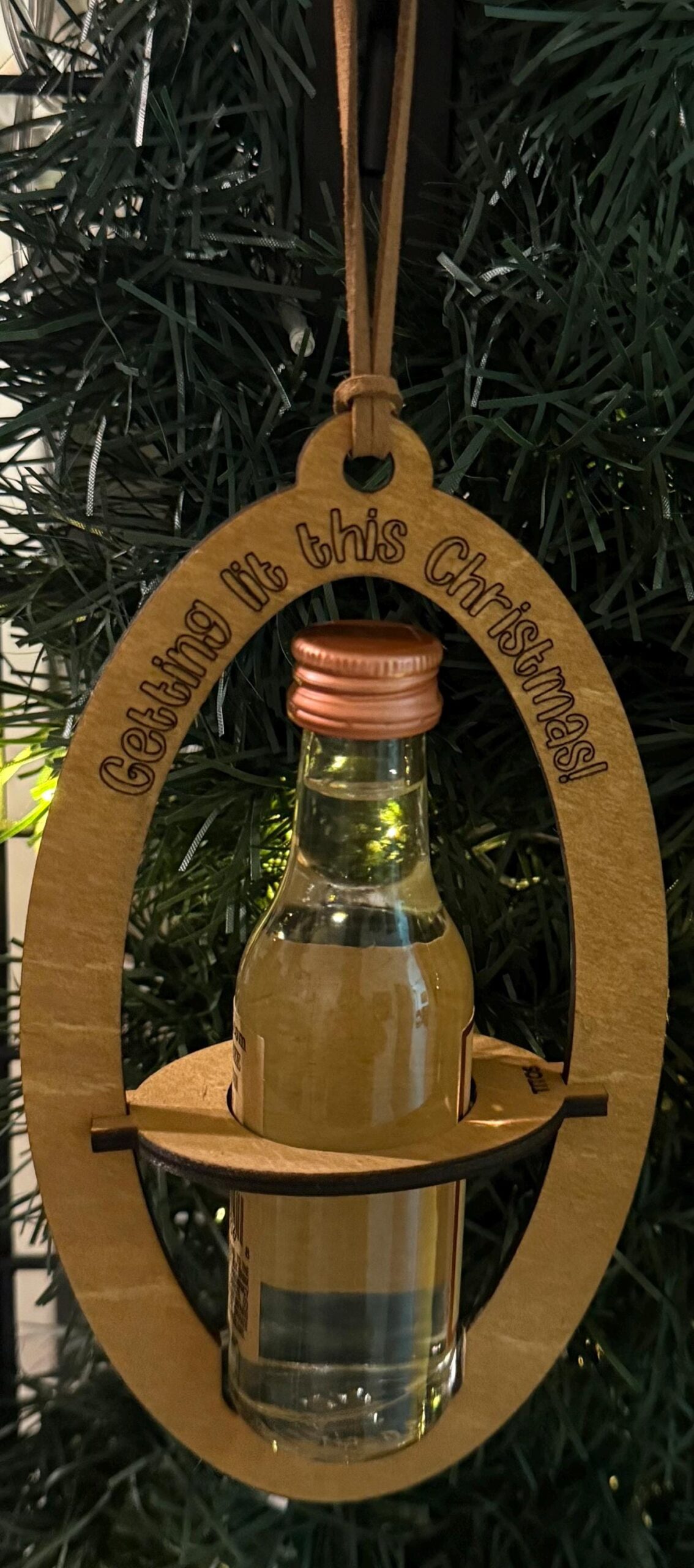 Tito’s Mini Shooter Liquor Holder Ornaments, Wood, Hand Painted - Image 6